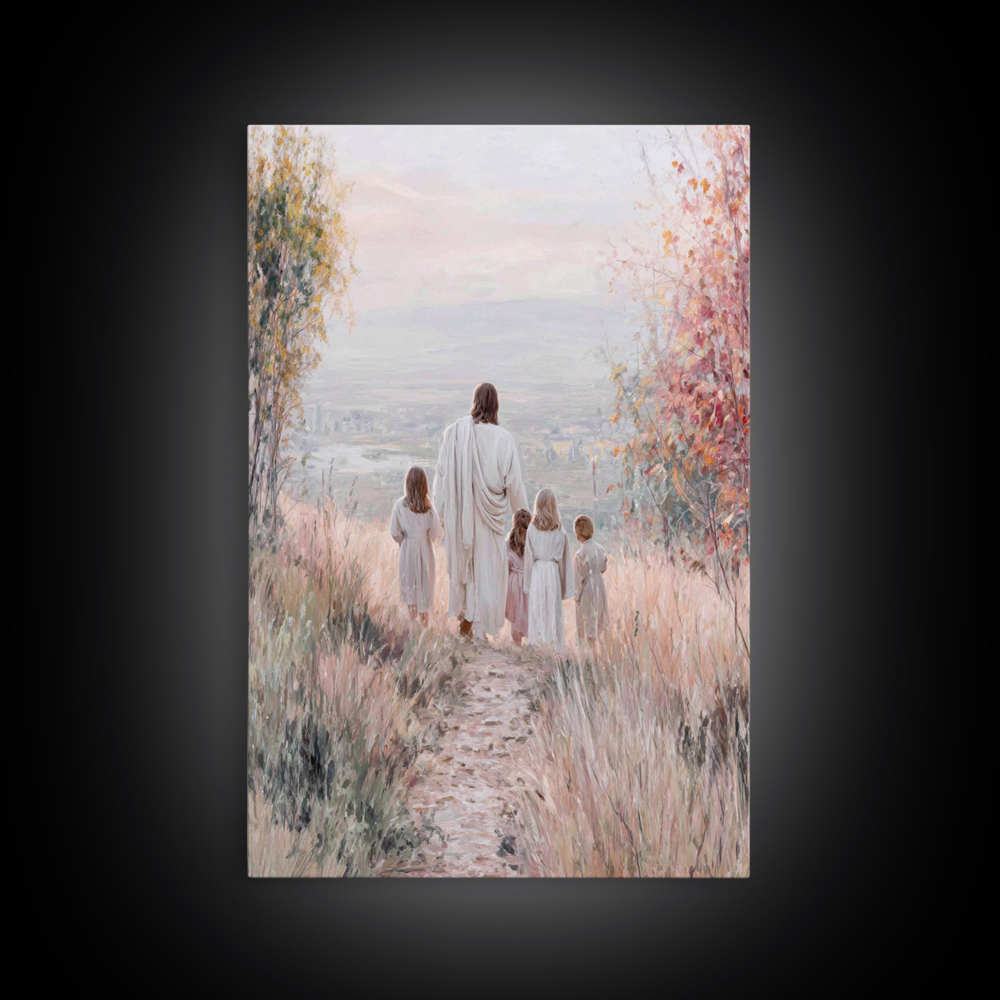 Path Of Mercy – Framed Canvas Print – Christian Wall Art – Christian Art Canvas – Jesus Painting – Christian Decor – Christmas Art