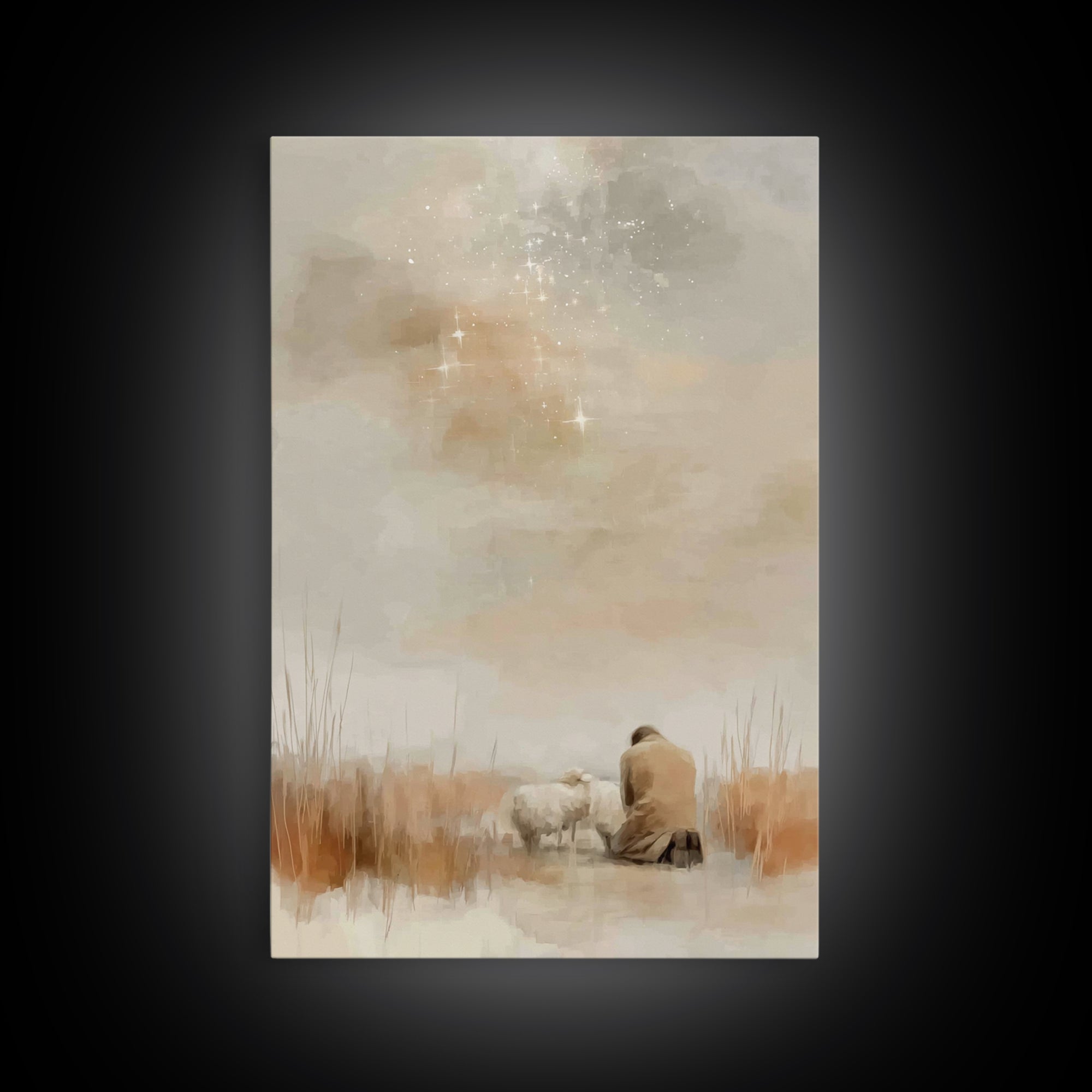 Quiet Mercy – Framed Canvas Print – Christian Art Canvas – Christian Wall Art – Subtle Christian Art – Christian Painting – Christian Chris