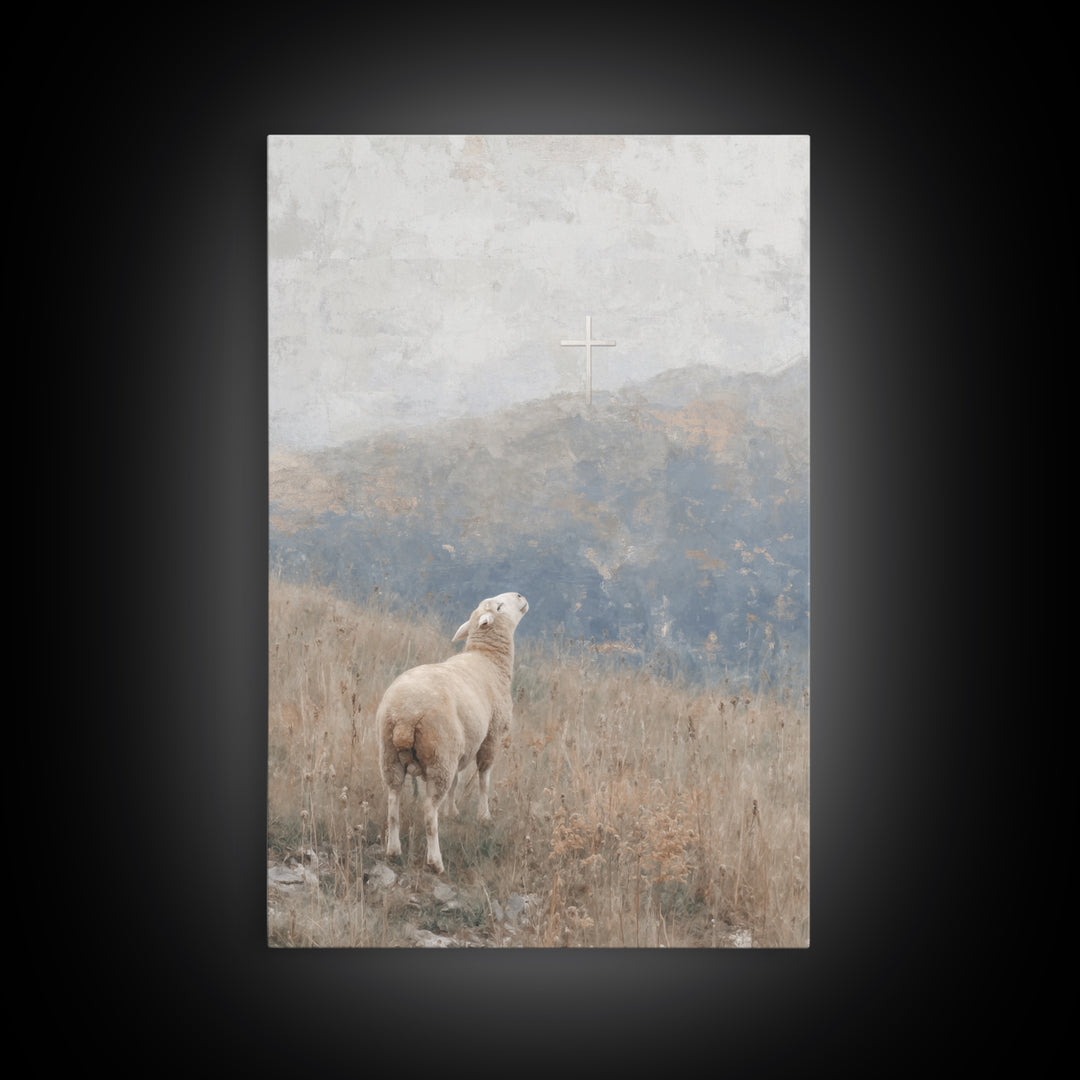 Cloudpath Blessing – Framed Canvas Print – Christian Art Canvas – Christian Wall Art – Christmas Art Work – Christian Gift Ideas – Jesus Pa