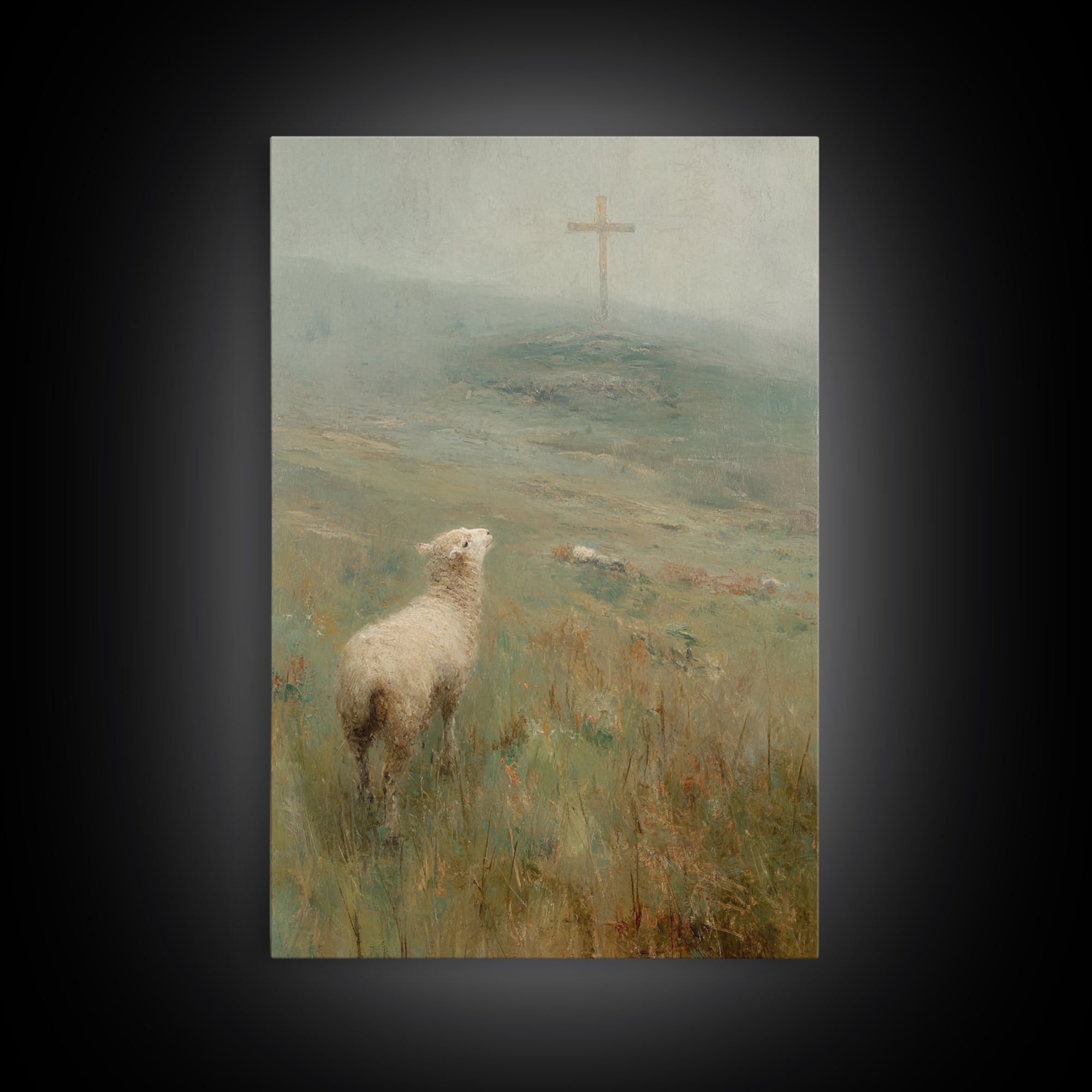 Hillside Promise | Framed Canvas Print | Christian Wall Art | Christian Art Canvas | Subtle Christian Art | Christian Christmas Art | Chris