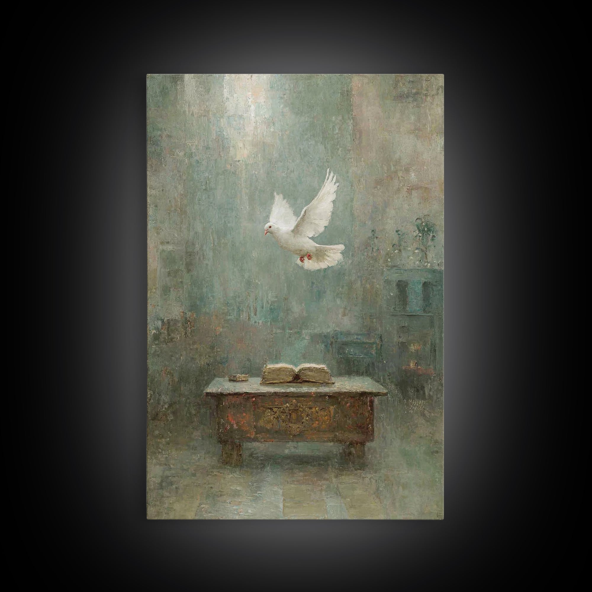 Spirit Of Wisdom – Framed Canvas Print – Christian Wall Art – Christian Art Canvas – Christian Gift Ideas – Christian Christmas Art – Chris