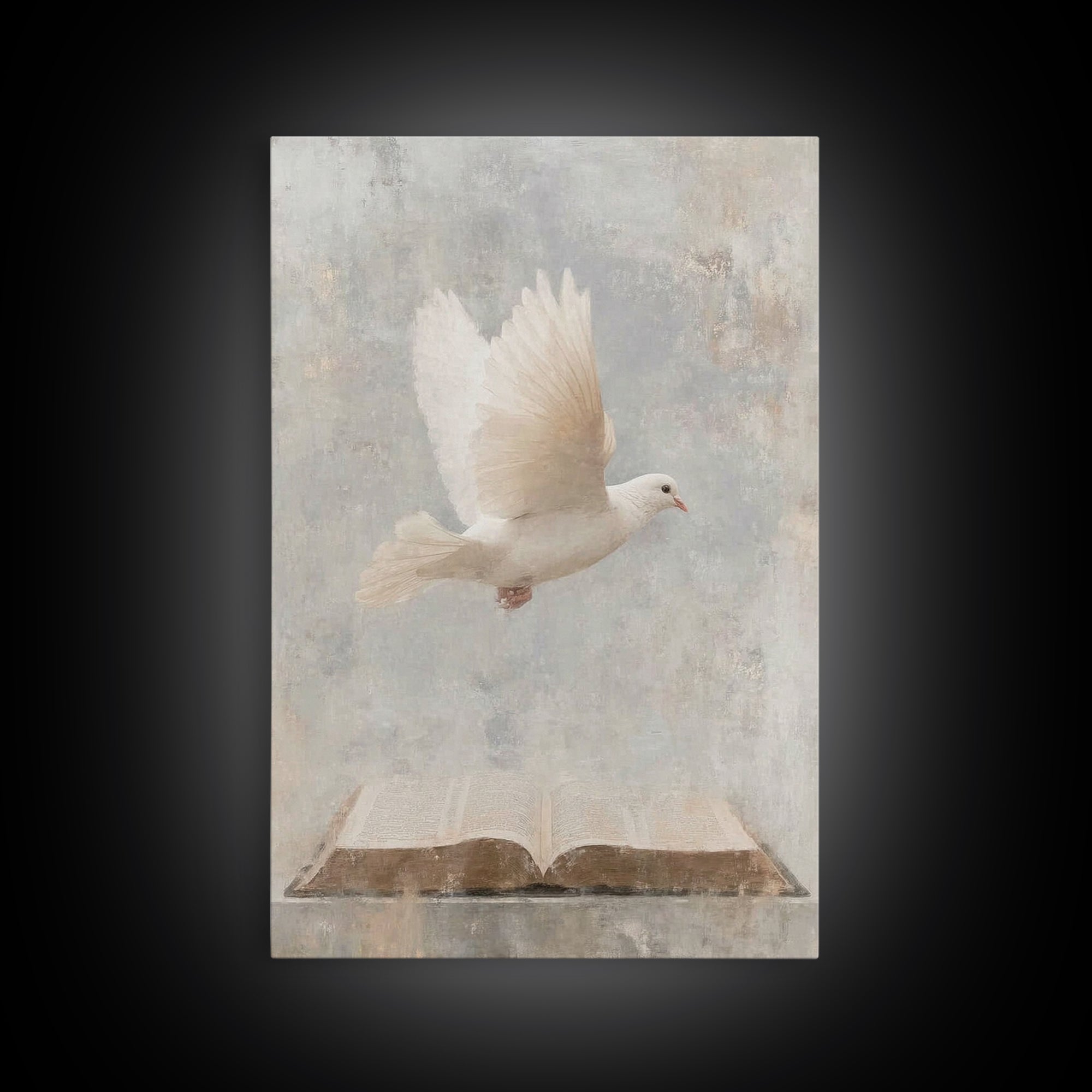 Holy Light Flight – Framed Canvas Print – Christian Art – Christian Wall Art – Christian Art Canvas – Subtle Christian Art – Christian Gift