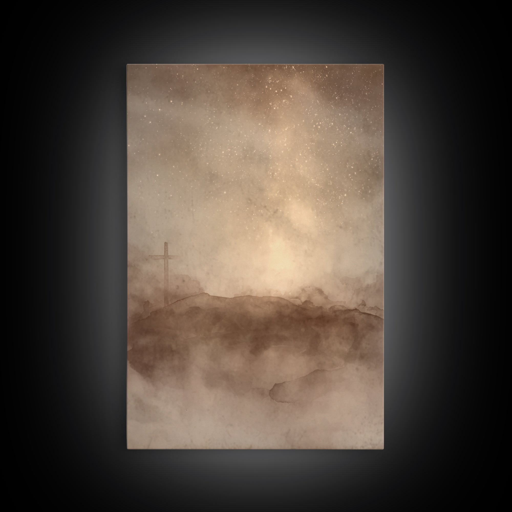 Dawn of Mercy - Framed Canvas Print - Christian Paintings - Christian Wall Art - Christian Art Canvas - Christmas Art Prints - Christian Ch