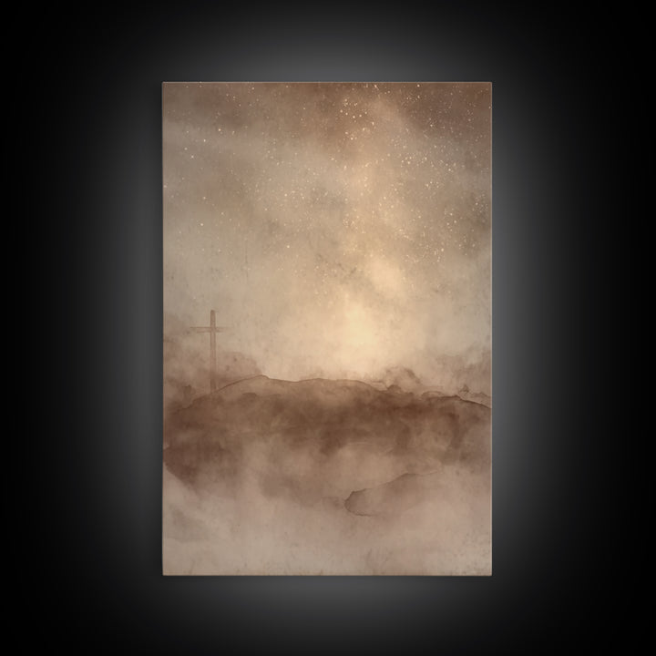 Dawn of Mercy - Framed Canvas Print - Christian Paintings - Christian Wall Art - Christian Art Canvas - Christmas Art Prints - Christian Ch
