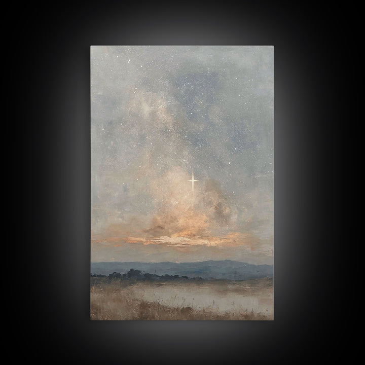Cross of Hope - Framed Canvas Print - Christian Art Canvas - Christian Wall Art - Jesus Painting - Christian Christmas Decorations - Christ