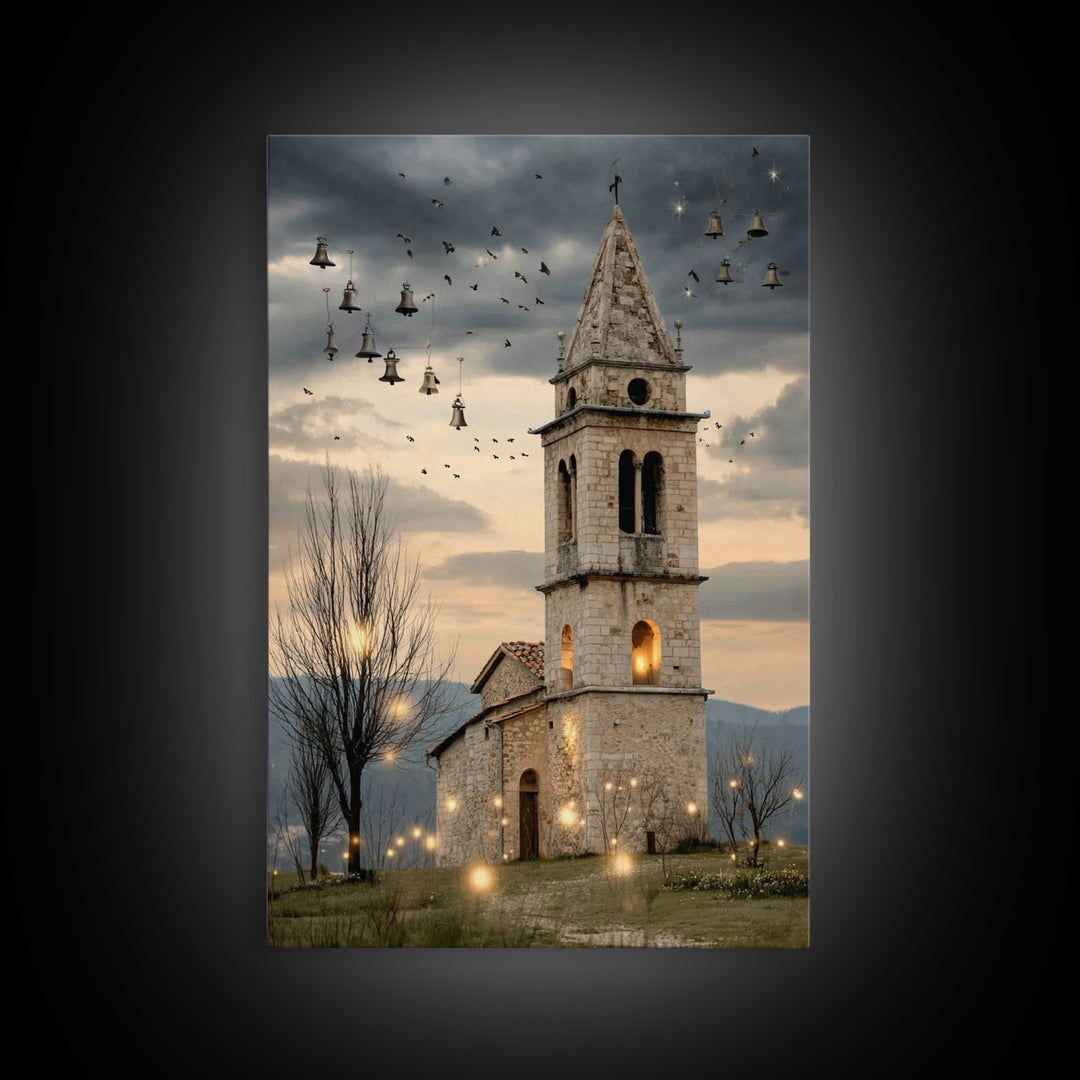 City of Light - Framed Canvas Print - Christian Art Canvas - Christmas Art - Christian Christmas Art - Christian Wall Art - Christian Gift