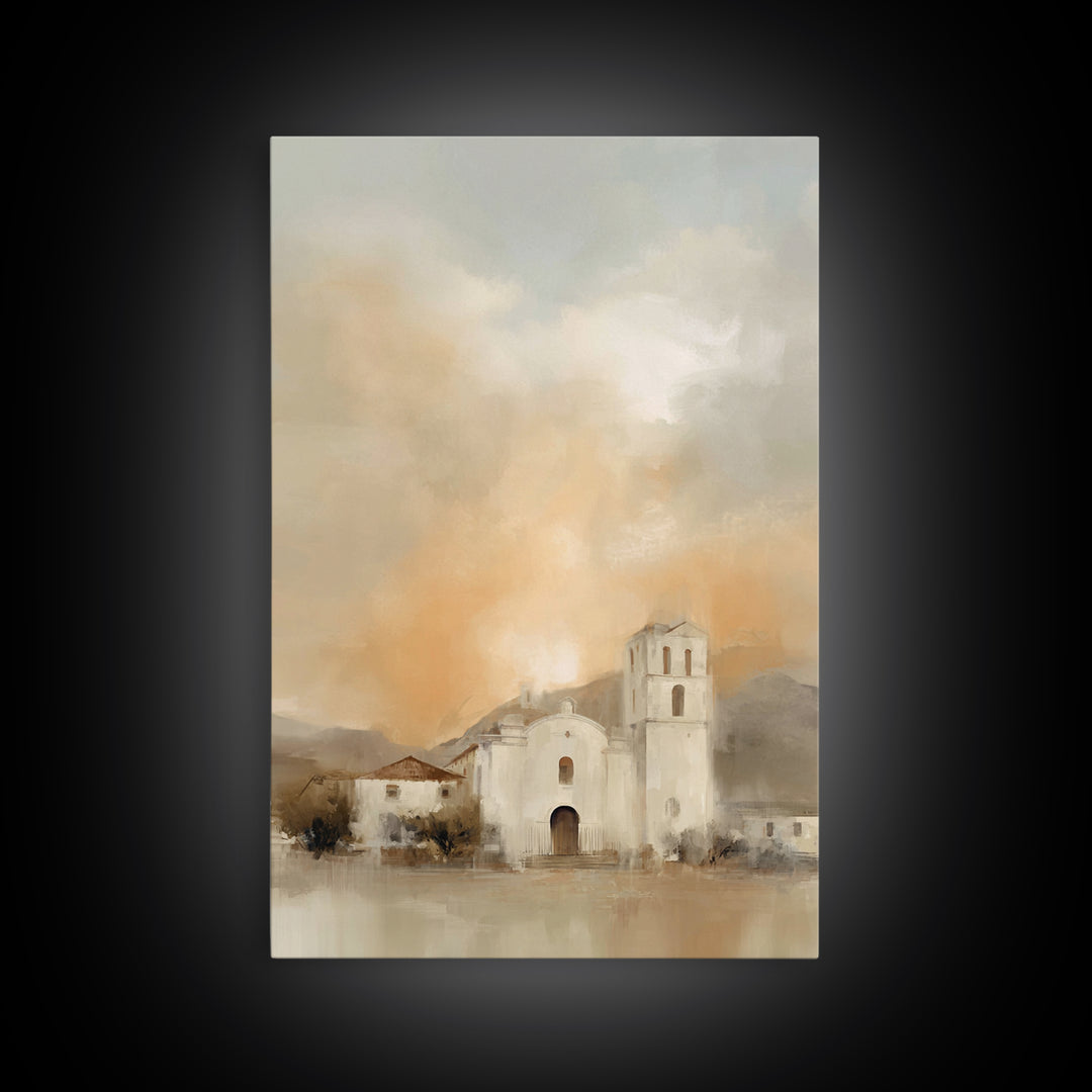 Sanctuary Sunrise - Framed Canvas Print - Christian Art Canvas - Christian Wall Art - Christian Art Print - Christian Christmas Art - Jesus