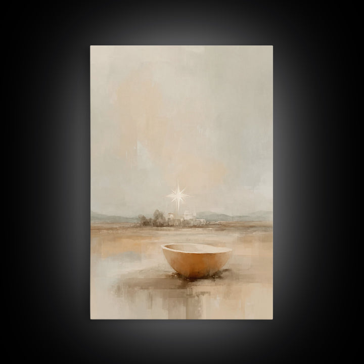 Bethlehem Promise – Framed Canvas Print – Christian Wall Art – Christian Art Print – Christian Christmas Art – Christmas Canvas Wall Art –
