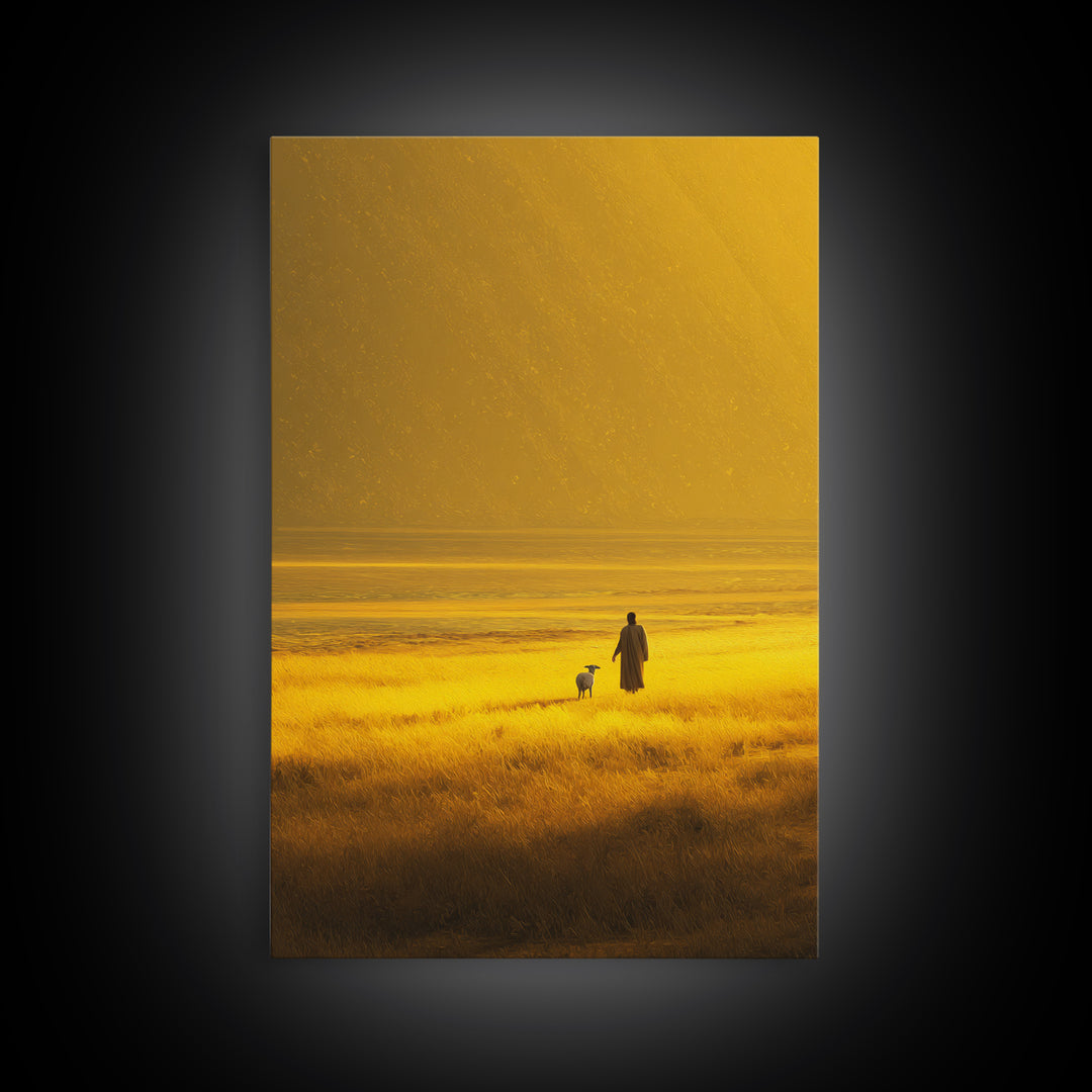 Galilee Sky Mercy, Framed Canvas Print, Christian Art Canvas, Christian Wall Art, Christmas Art, Jesus Painting, Christian Christmas Art