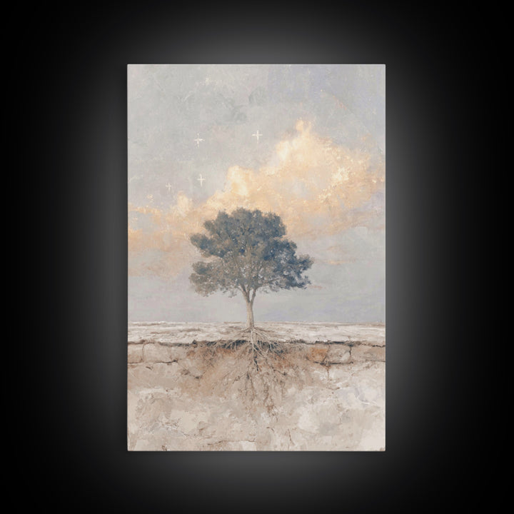 Tree Of Promise – Framed Canvas Print – Christian Wall Art – Christian Art Canvas – Christian Art Prints – Unique Christian Art – Christian