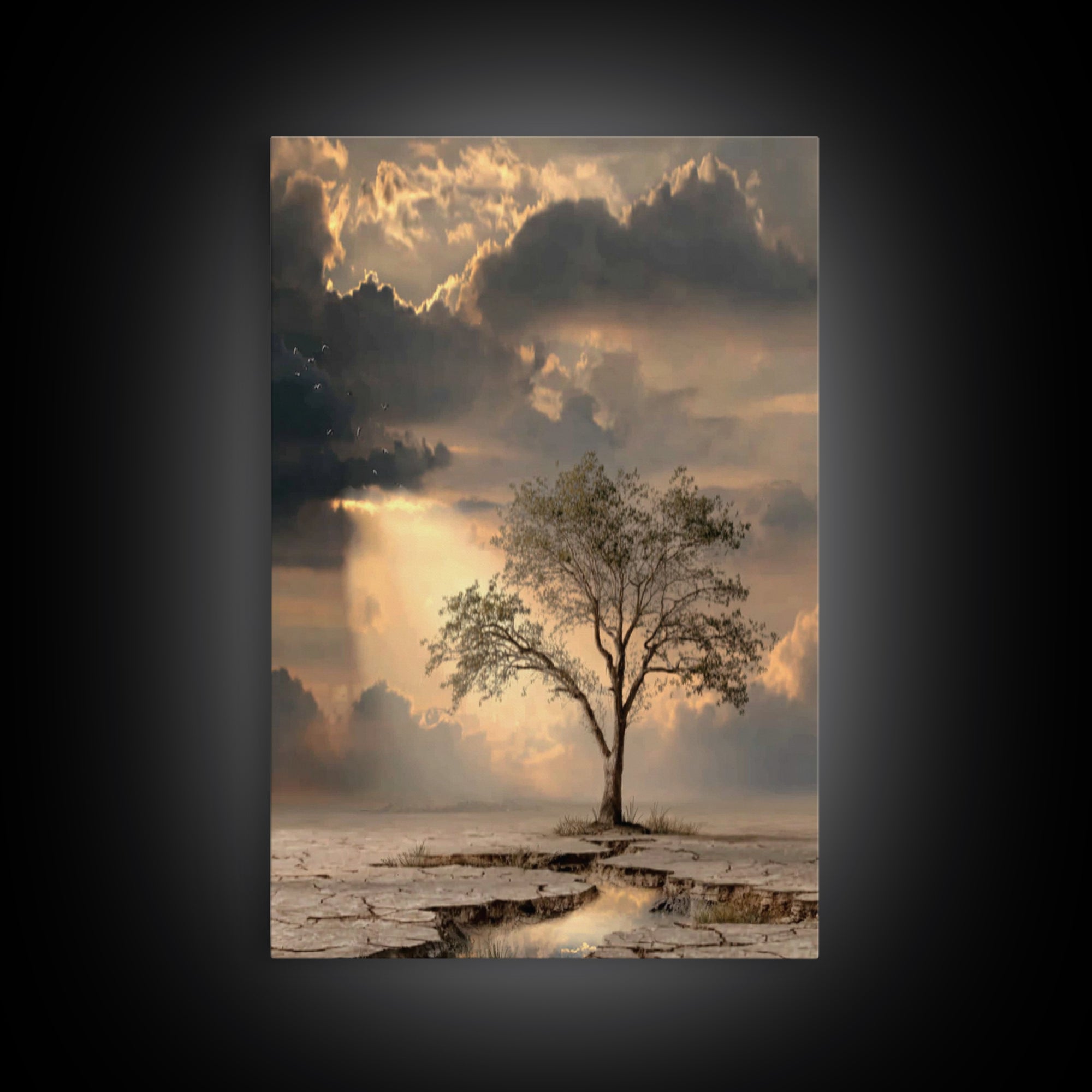 Stormvale Covenant – Framed Canvas Print – Christian Wall Art – Christian Art Canvas – Moody Christian Art – Christian Gift – Christian Dec