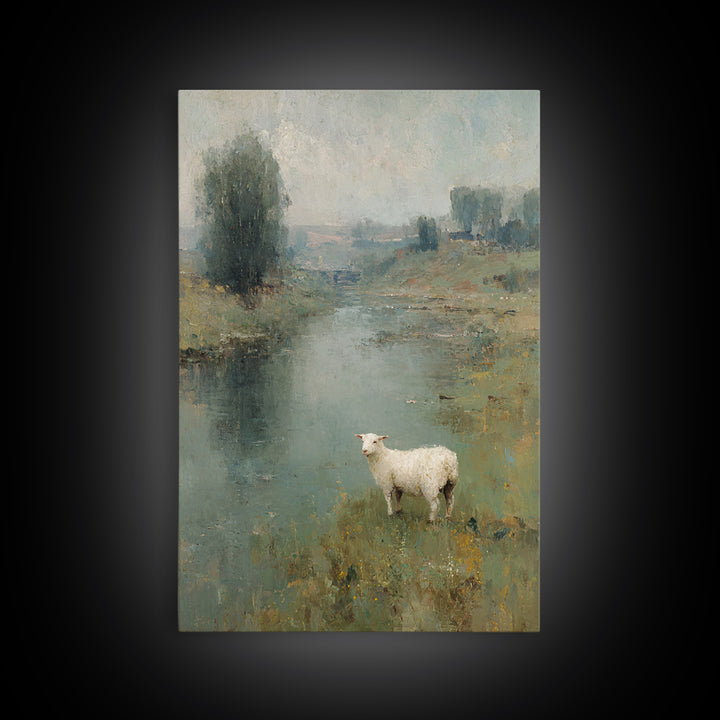 Starlit Pilgrims – Framed Canvas Print – Christmas Art – Christian Art Canvas – Jesus Painting – Christian Christmas Art – Christian Wall A