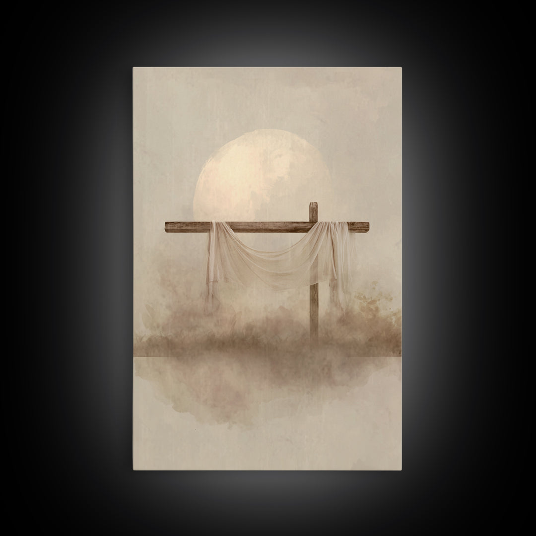Eternal Dawn | Framed Canvas Print | Christian Wall Art | Christian Art Canvas | Christian Painting | Christian Christmas Art