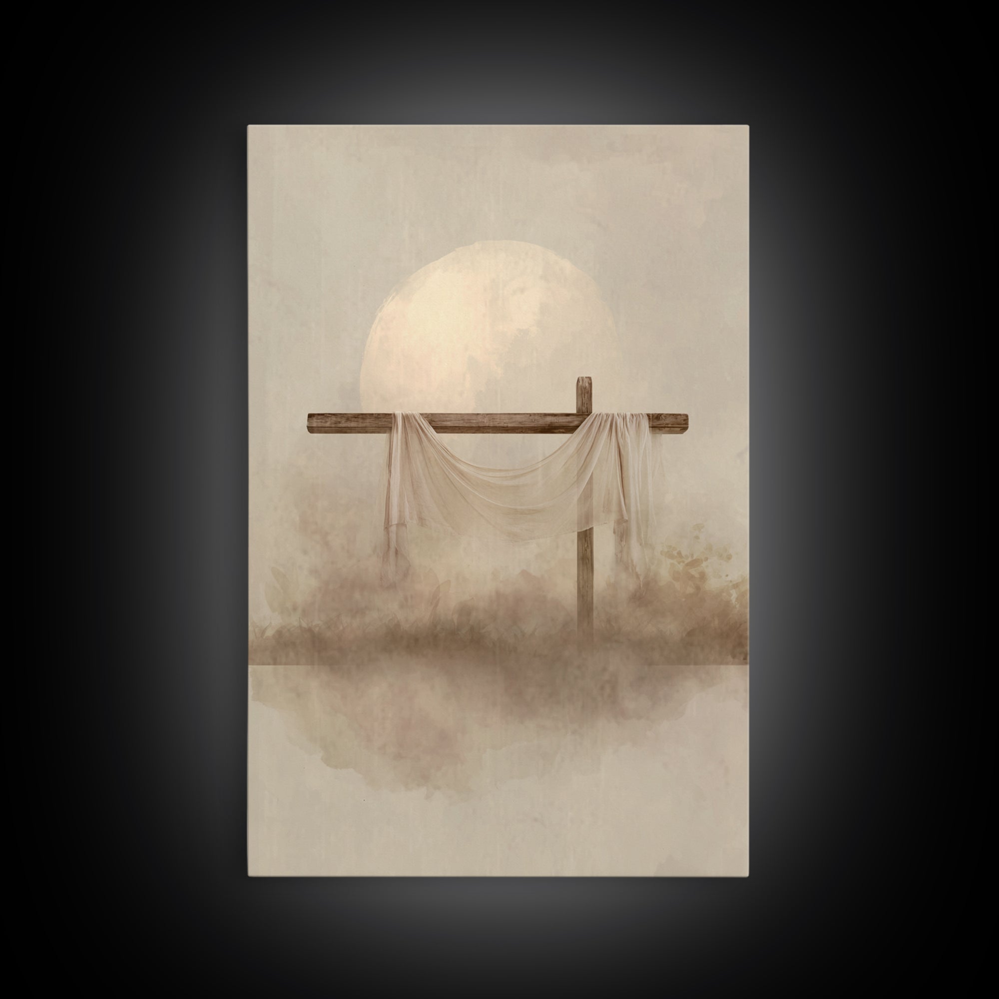 Eternal Dawn | Framed Canvas Print | Christian Wall Art | Christian Art Canvas | Christian Painting | Christian Christmas Art