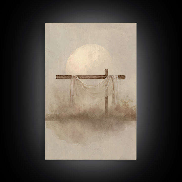 Eternal Dawn | Framed Canvas Print | Christian Wall Art | Christian Art Canvas | Christian Painting | Christian Christmas Art