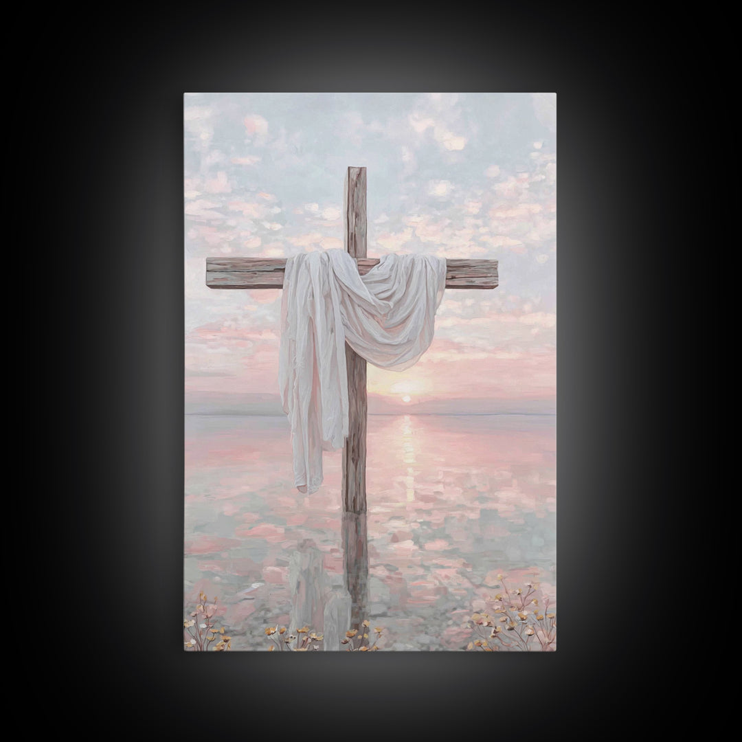 Sacred Horizon – Framed Canvas Print – Christian Wall Art – Christian Art Canvas – Christian Painting – Christian Christmas Art