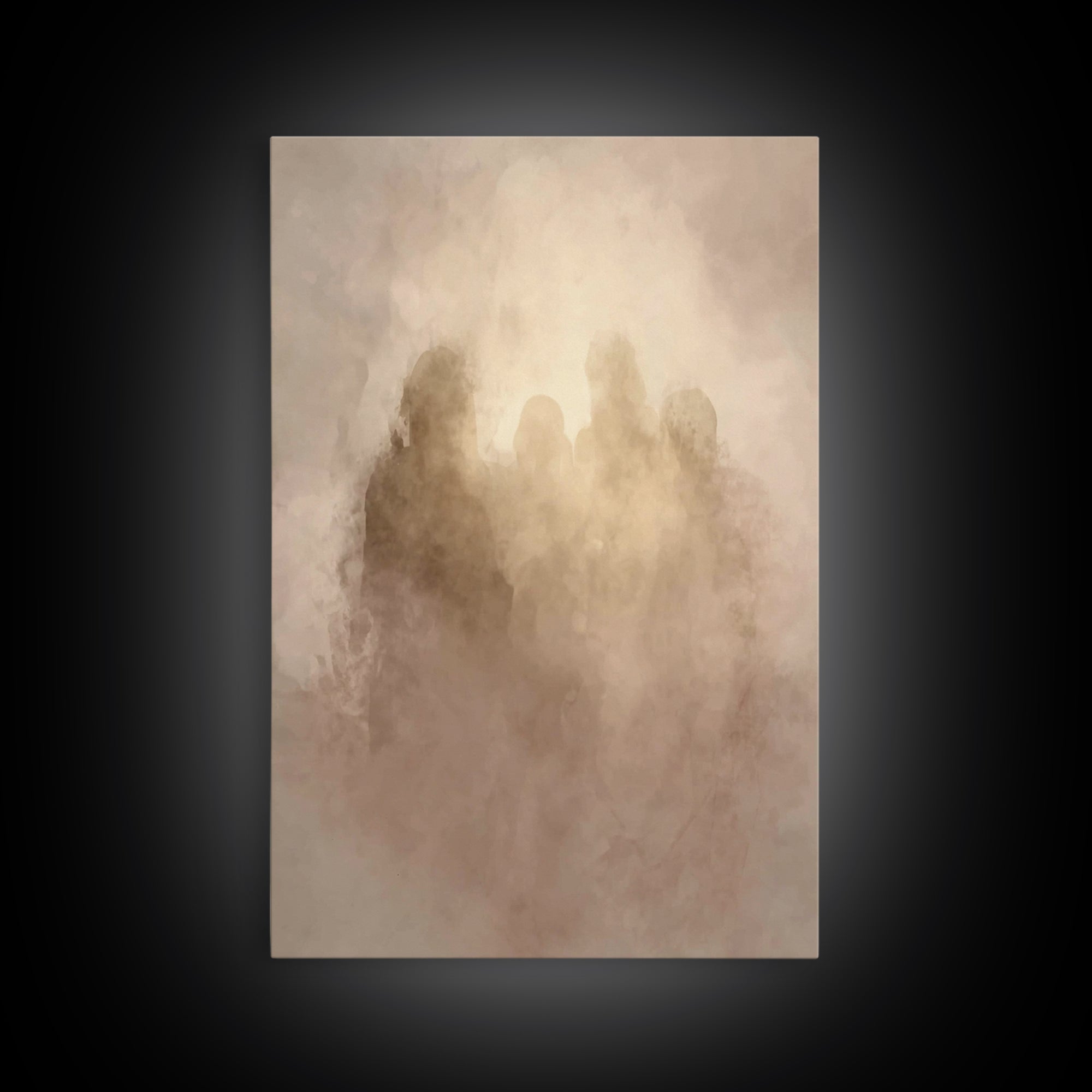 Sacred Gathering – Framed Canvas Print – Christian Wall Art – Christian Art Canvas – Christian Art Print – Christian Christmas Art