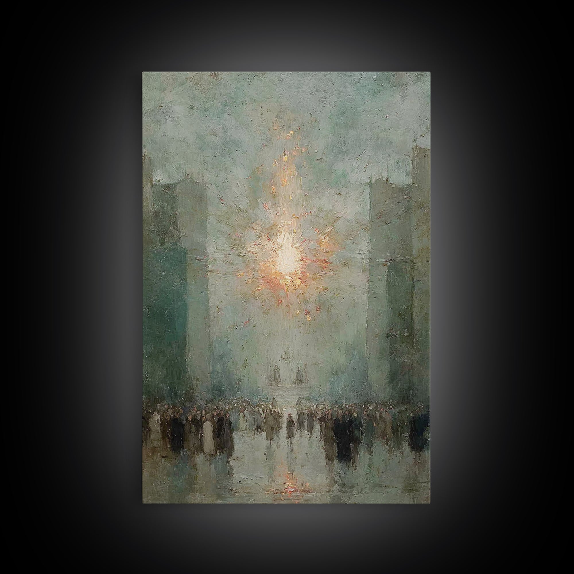 The Guiding Light - Framed Canvas Print - Christian Wall Art - Christian Art Canvas - Jesus Painting - Christmas Art - Christian Decor
