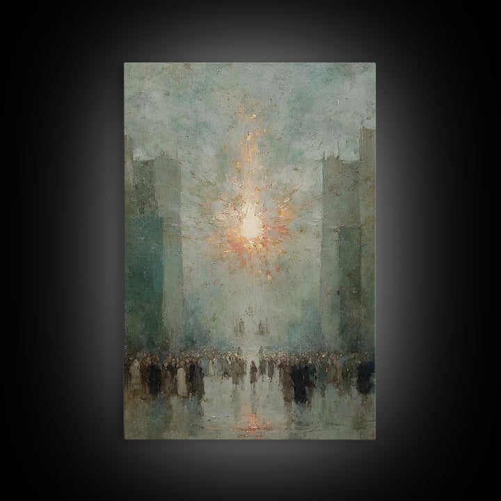 The Guiding Light - Framed Canvas Print - Christian Wall Art - Christian Art Canvas - Jesus Painting - Christmas Art - Christian Decor