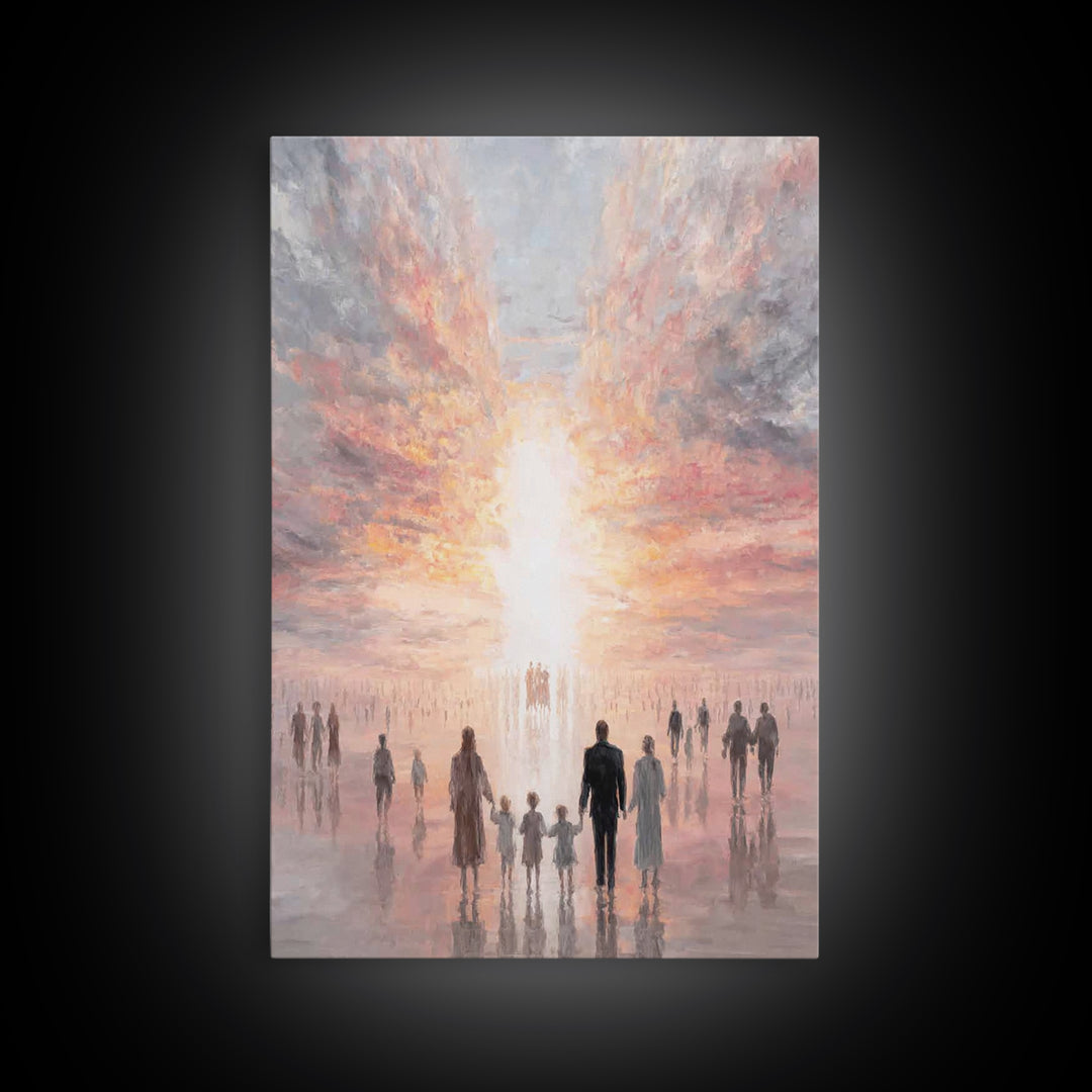 Path Of Promise - Framed Canvas Print - Christian Decor - Christian Art Canvas - Christmas Art - Jesus Painting - Christian Wall Art
