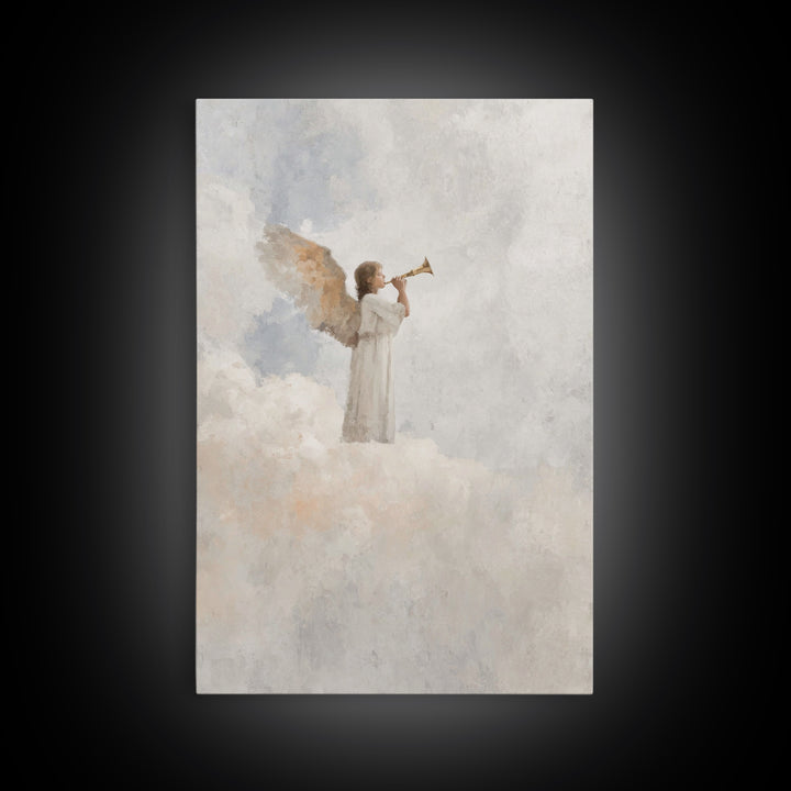 Herald Of Dawn – Framed Canvas Print – Christian Wall Art – Christian Art Canvas – Christian Paintings – Christmas Art Prints – Christian D