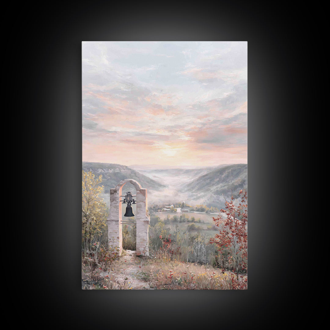 Bell Valley Dawn – Framed Canvas Print – Christian Wall Art – Christian Art Canvas – Christian Gift – Christian Decor