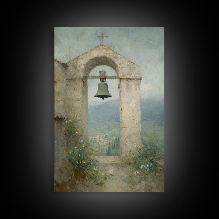 Valley Bell Blessing, Framed Canvas Print, Christian Wall Art, Christian Art Canvas, Christian Decor, Christian Gift