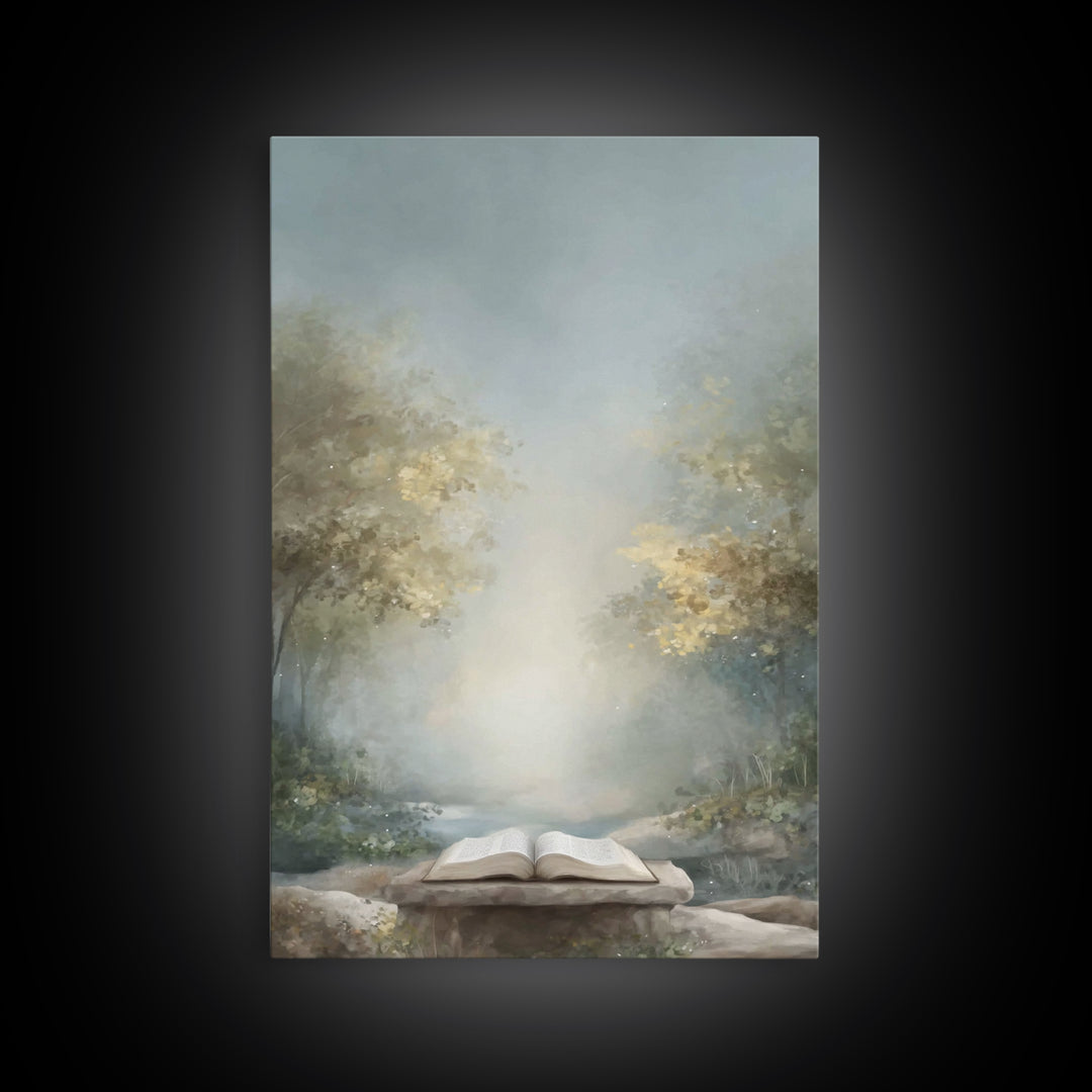 Path Of The Word – Framed Canvas Print – Christian Wall Art – Christian Art Canvas – Christian Gift – Subtle Christian Art