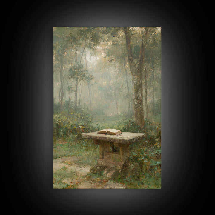 Garden Of Scripture – Framed Canvas Print – Christian Wall Art – Christian Art Canvas – Vintage Christian Art – Christian Gift