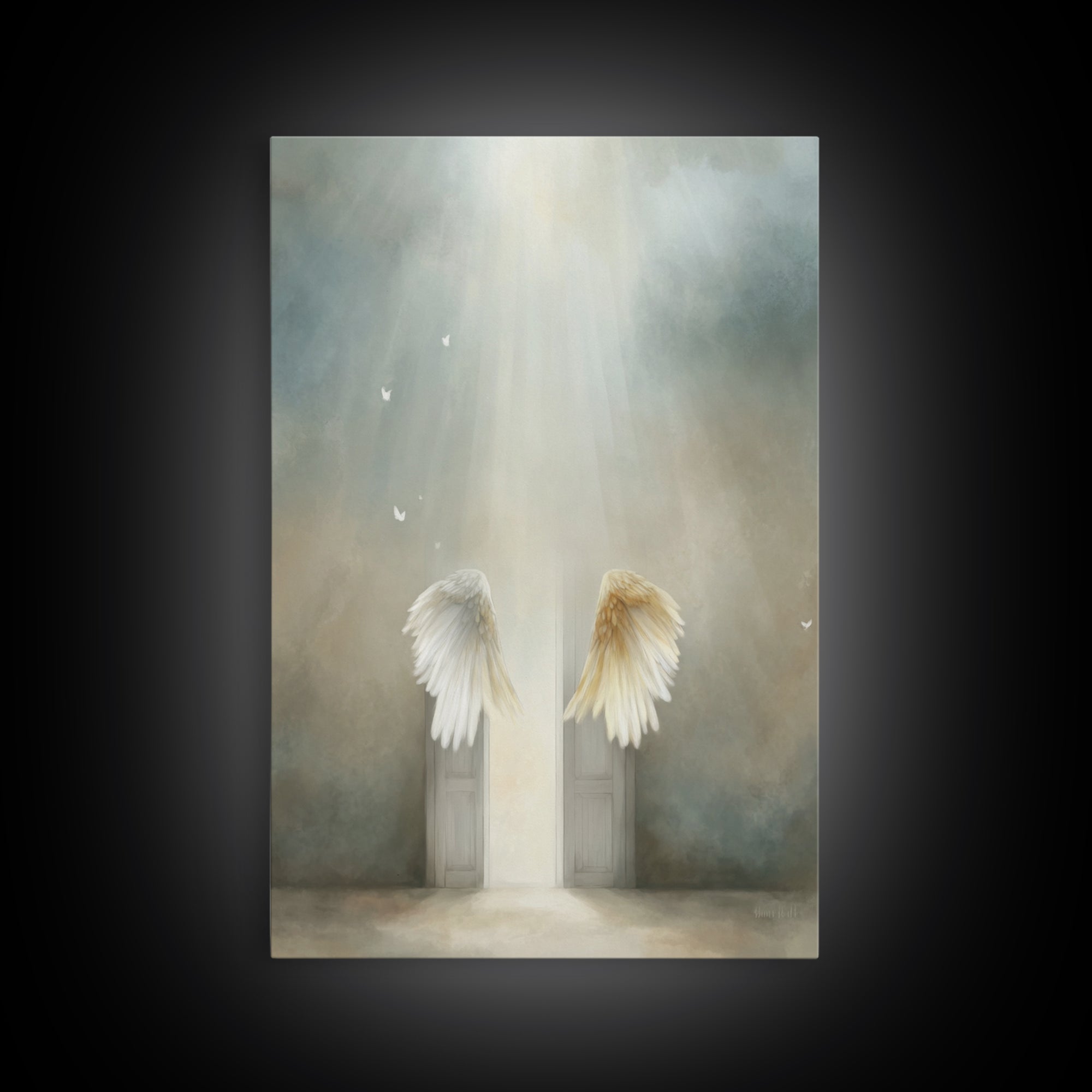 Gates Of Radiance – Framed Canvas Print – Christian Wall Art – Christian Art Canvas – Christian Decor – Christian Christmas Art – Christian
