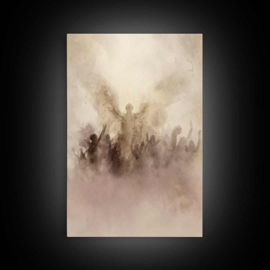 Rise Of Glory – Framed Canvas Print – Christian Art Canvas – Christian Wall Art – Minimalist Christian Art – Christian Decor – Christian Gi