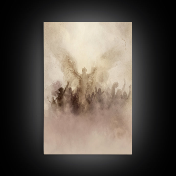 Rise Of Glory – Framed Canvas Print – Christian Art Canvas – Christian Wall Art – Minimalist Christian Art – Christian Decor – Christian Gi