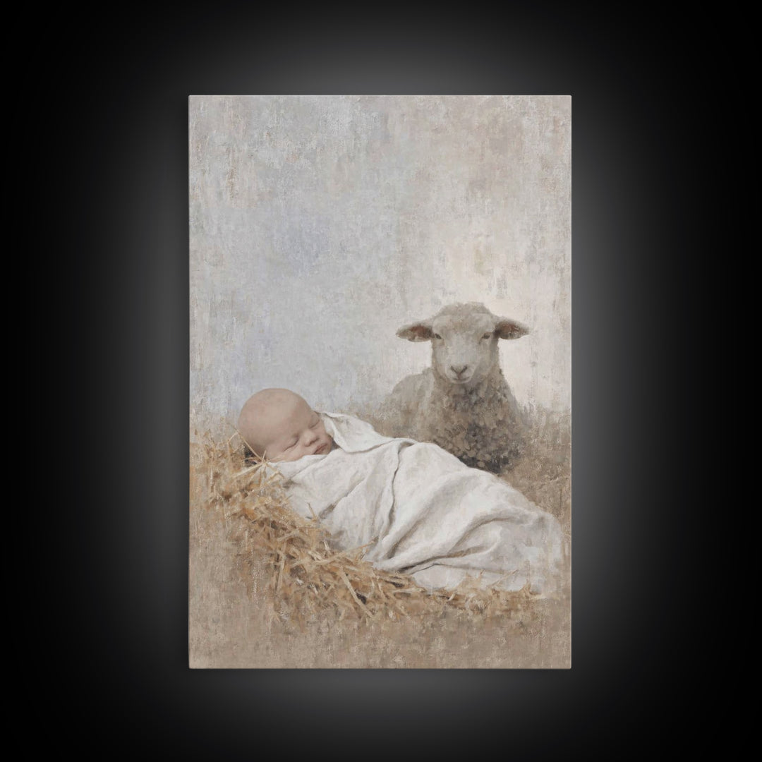 Everlasting Peace – Framed Canvas Print – Christian Art Canvas – Jesus Painting – Christmas Art Prints – Christian Wall Art – Christian Chr