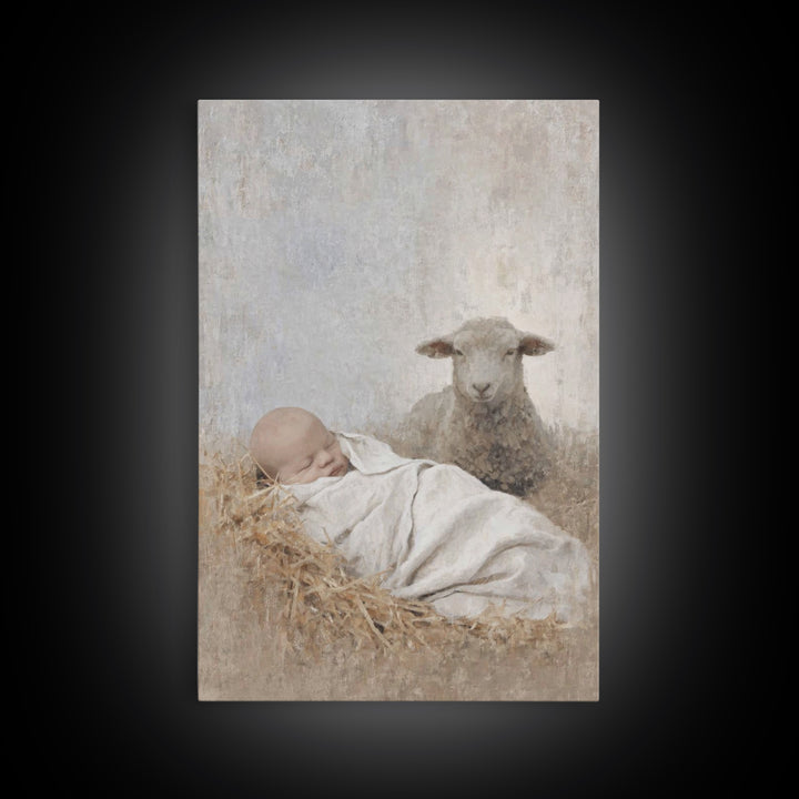 Everlasting Peace – Framed Canvas Print – Christian Art Canvas – Jesus Painting – Christmas Art Prints – Christian Wall Art – Christian Chr