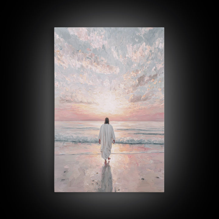Morning Promise – Framed Canvas Print – Christian Art – Christian Art Canvas – Jesus Painting – Christian Wall Art – Subtle Christian Paint
