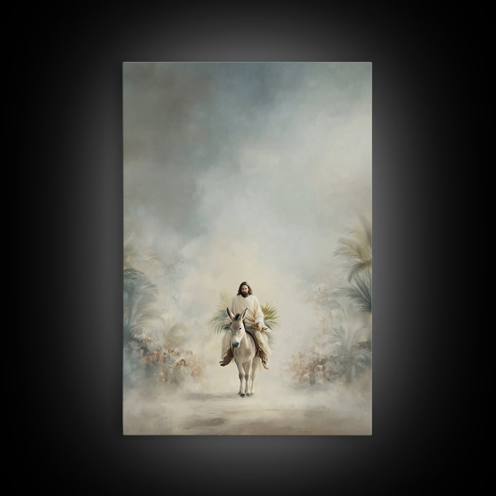 Cloudborne Peace – Framed Canvas Print – Christian Art Canvas – Jesus Painting – Subtle Christian Art – Christmas Wall Art – Christian Deco