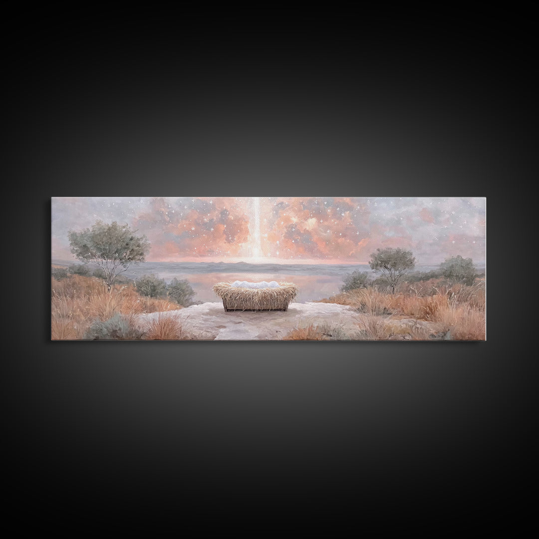Eternal Presence – Framed Canvas Print – Christian Wall Art – Panoramic Art – Christian Art Canvas – Christian Painting – Moody Christian A