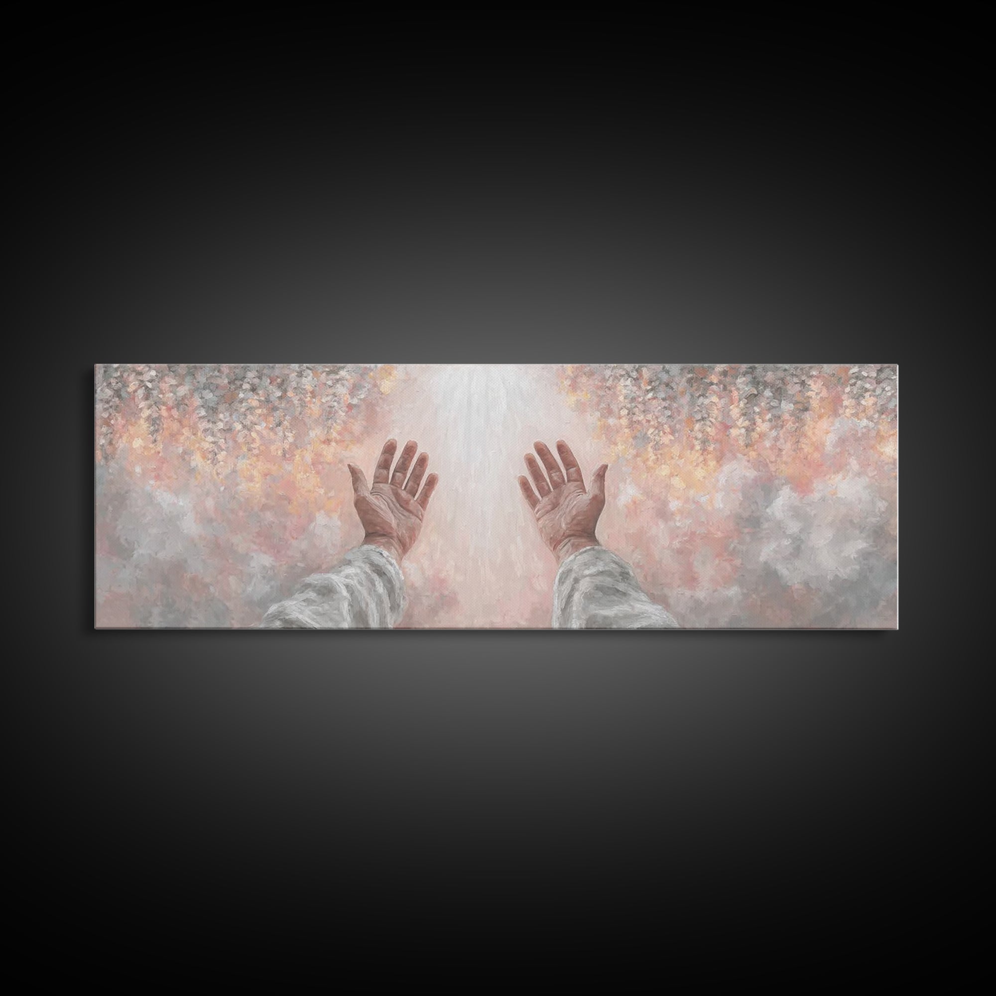 Awakening Light | Framed Canvas Print | Christian Wall Art | Panoramic Art | Christian Art Canvas | Modern Christian Art | Christian Decor