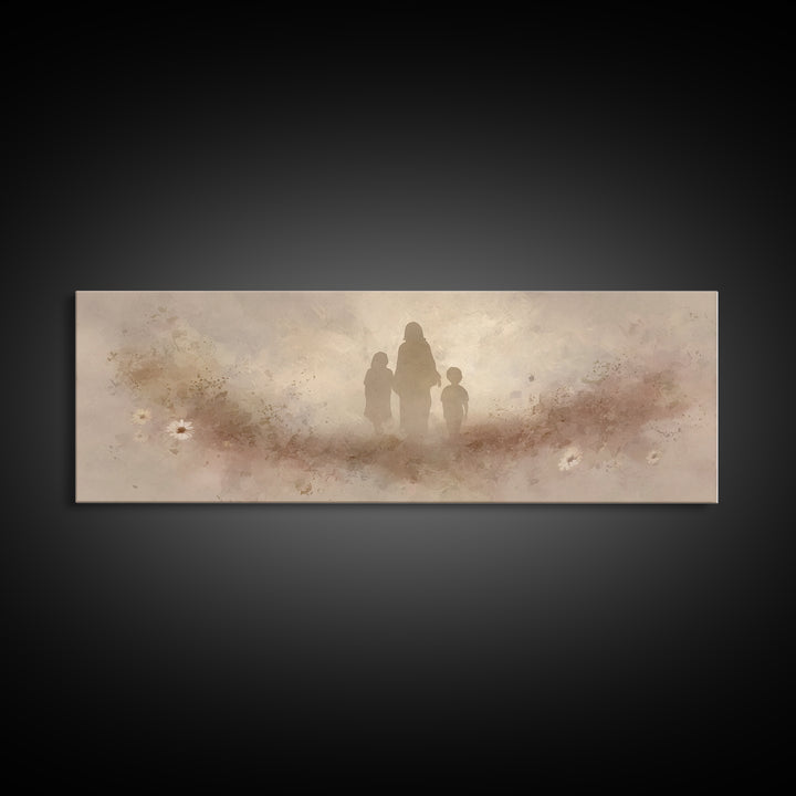 Light Of Mercy – Framed Canvas Print – Christian Wall Art – Jesus Painting – Christian Art Canvas – Panoramic Art – Christian Decor – Chris