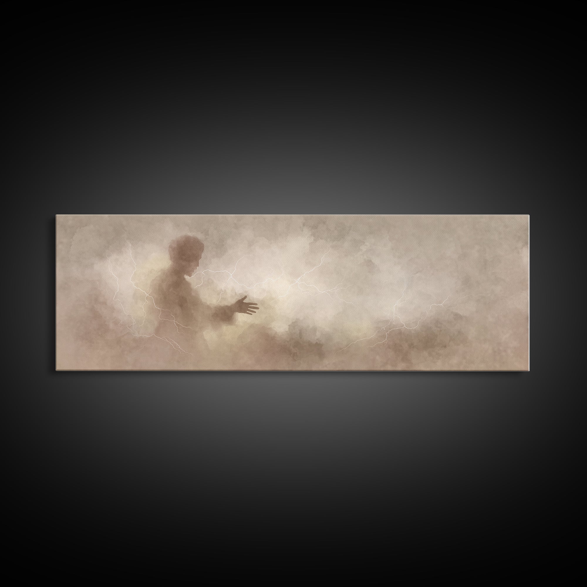 Glory In Motion | Framed Canvas Print | Panoramic Art | Christian Wall Art | Jesus Painting | Christian Christmas Art | Christian Decor