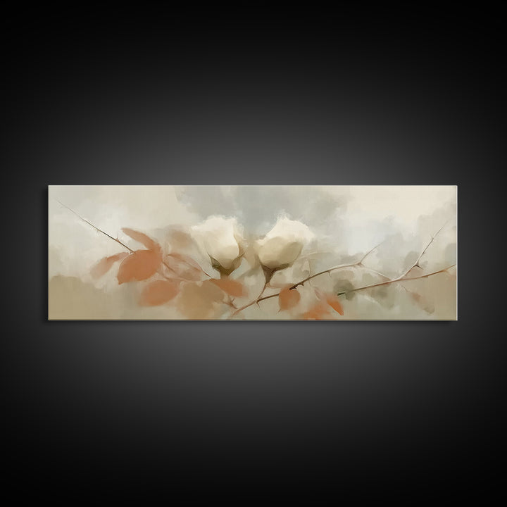 Hope In Bloom, Framed Canvas Print, Christian Art Canvas, Christian Wall Art, Panoramic Print, Christian Art, Christian Painting