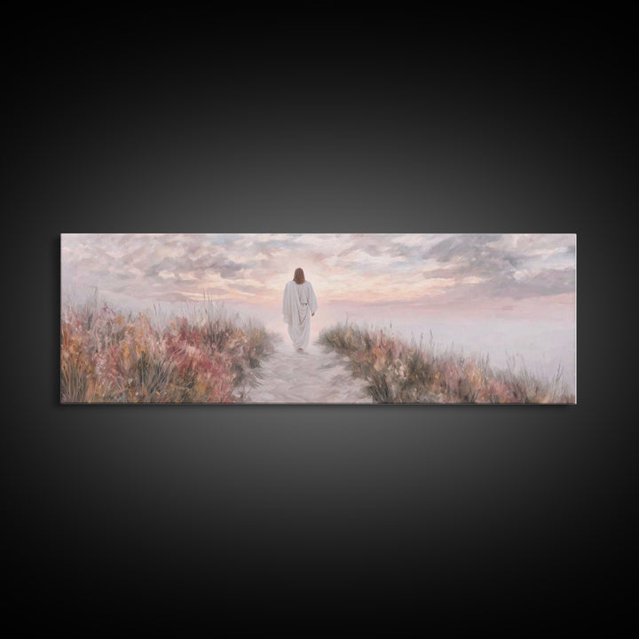 Horizon Of Peace – Framed Canvas Print – Panoramic Art – Christian Art Canvas – Jesus Wall Art – Christian Art – Christian Christmas