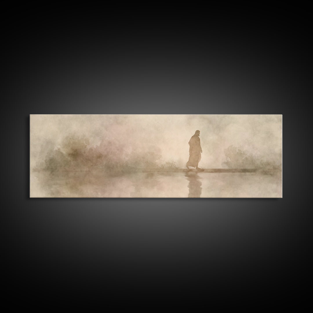 Shaded Covenant | Framed Canvas Print | Panoramic Painting | Christian Wall Art | Jesus Canvas Art | Christian Art Print | Christian Decor