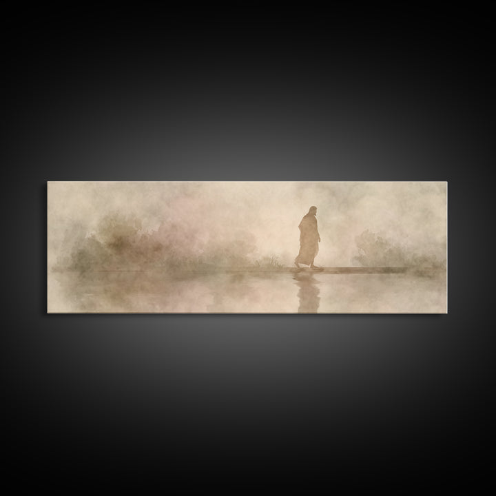 Shaded Covenant | Framed Canvas Print | Panoramic Painting | Christian Wall Art | Jesus Canvas Art | Christian Art Print | Christian Decor