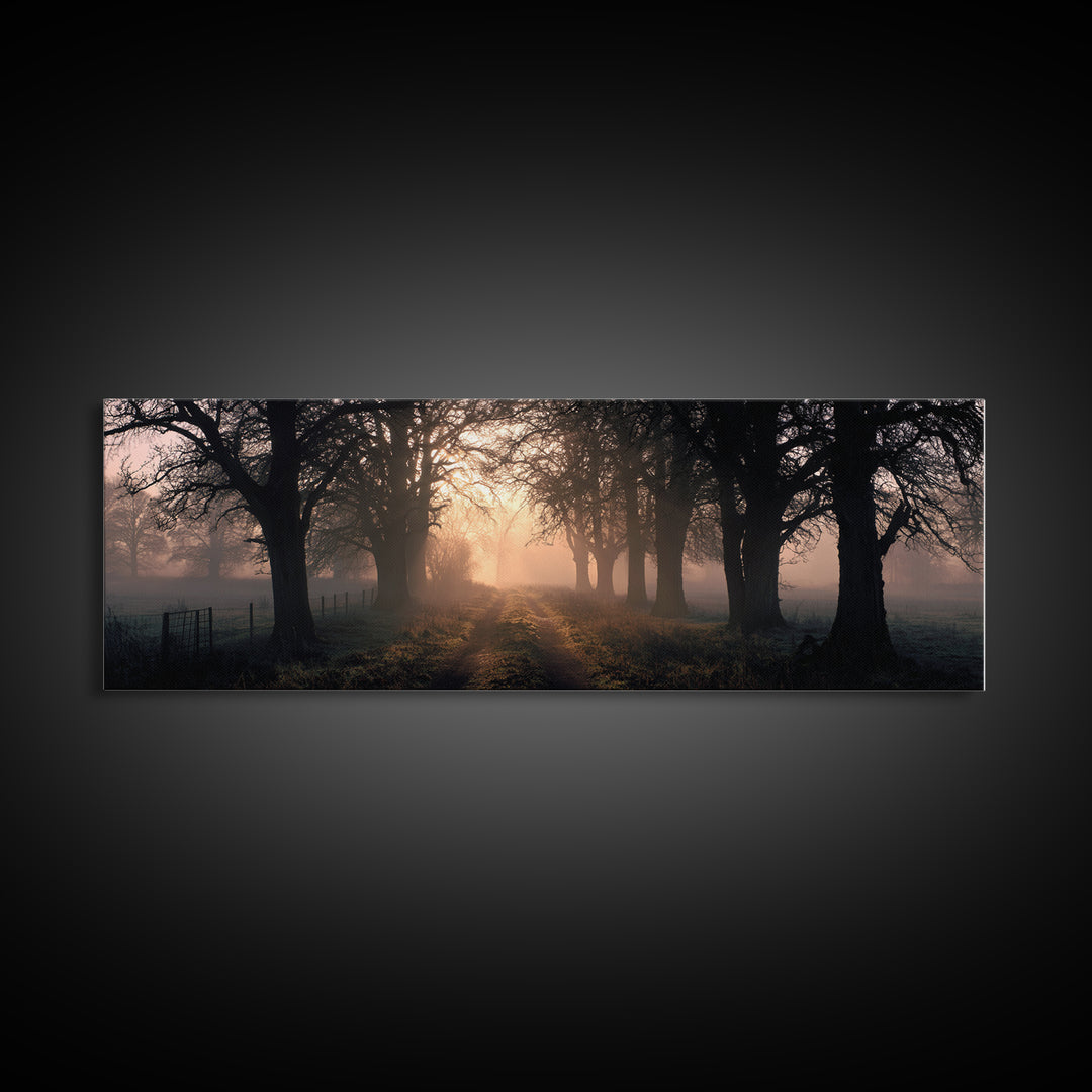 Soft Morning Grace | Framed Canvas Print | Panoramic Print | Christian Art Canvas | Modern Christian Painting | Christian Wall Art | Christ