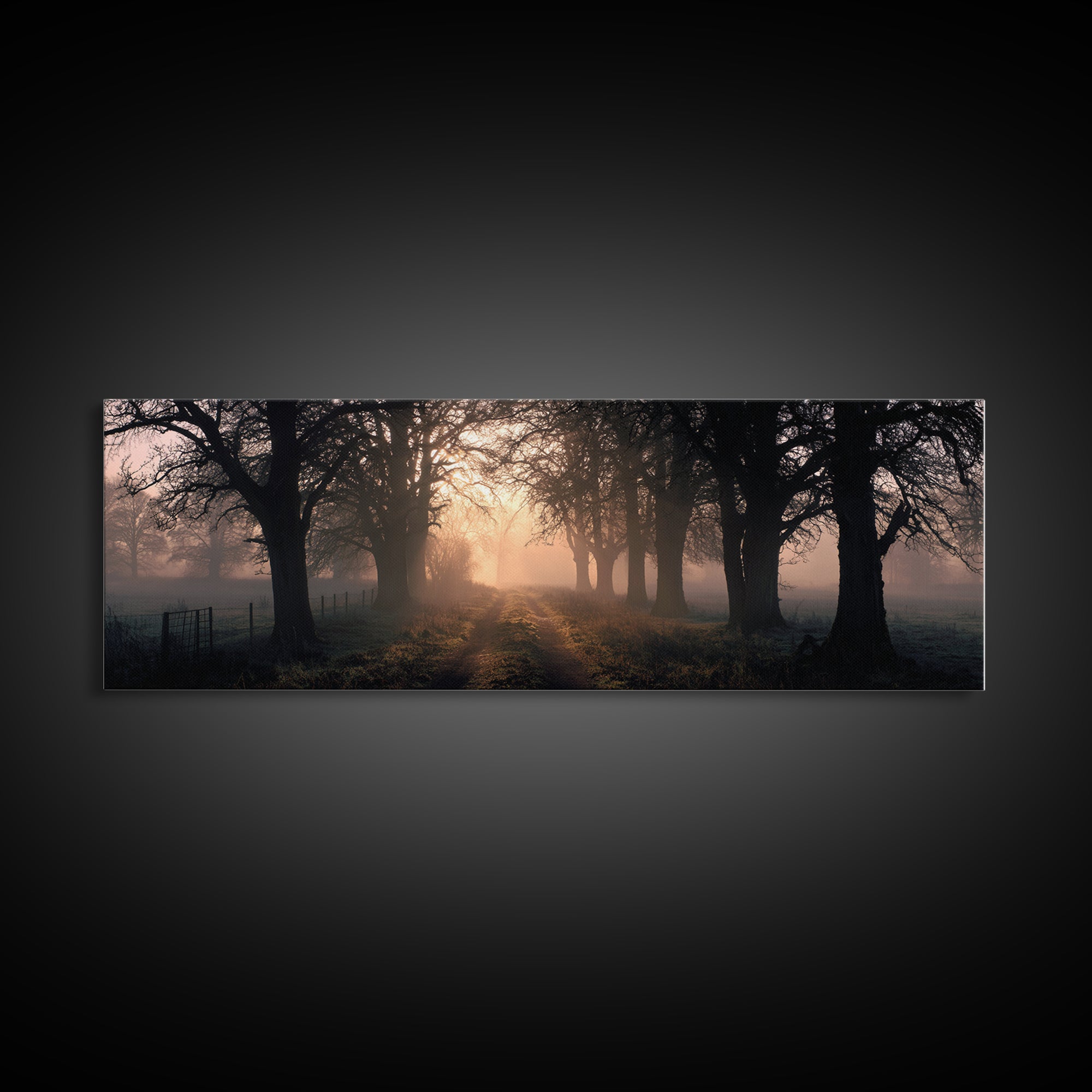 Soft Morning Grace | Framed Canvas Print | Panoramic Print | Christian Art Canvas | Modern Christian Painting | Christian Wall Art | Christ