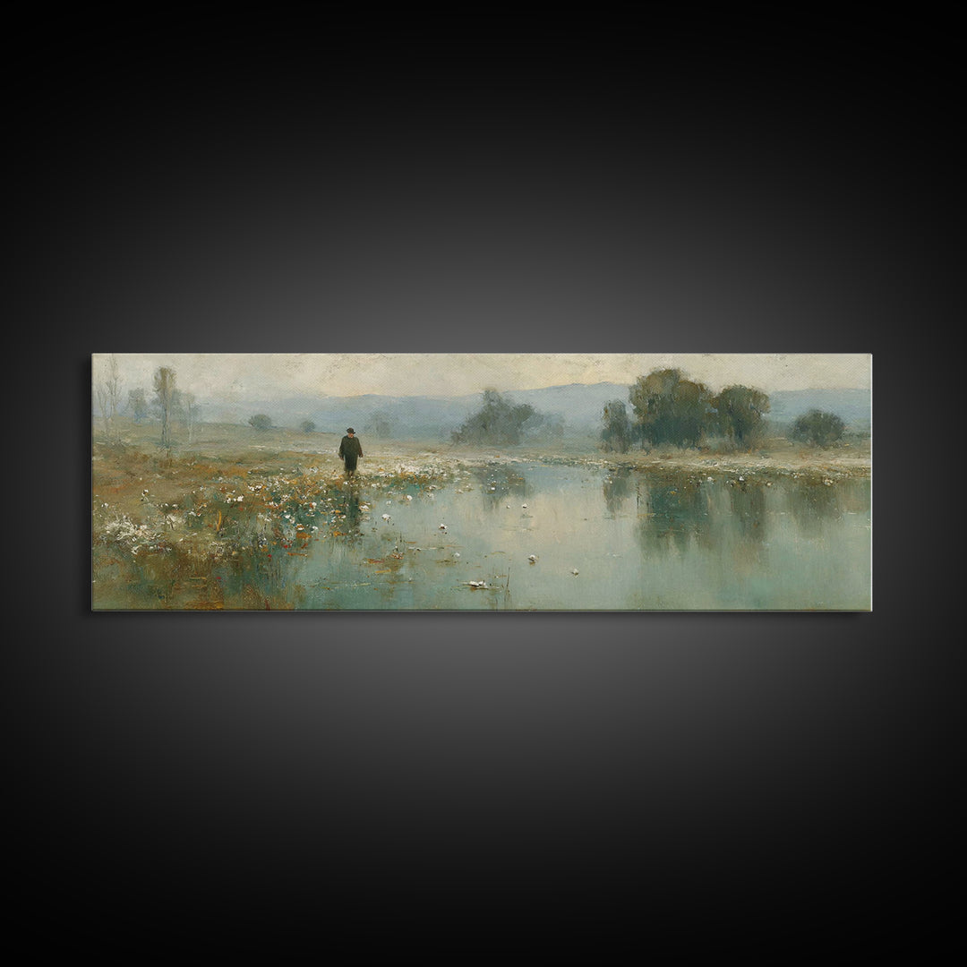 Morning Mercy – Framed Canvas Print – Panoramic Print – Christian Wall Art – Jesus Canvas Art – Christian Art Canvas – Christmas Art