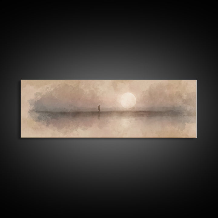 Journey At Dawn | Framed Canvas Print | Christian Wall Art | Panoramic Art | Christian Art Canvas | Christian Christmas Art