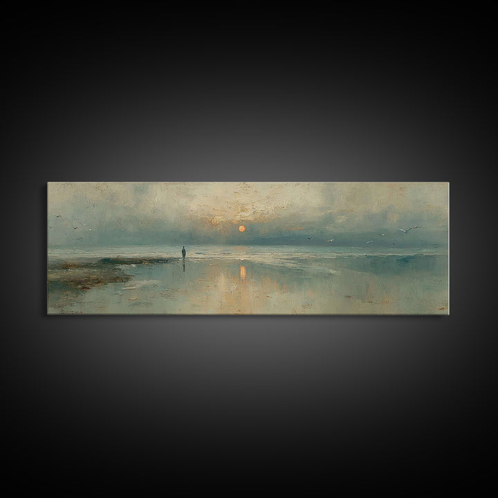 Sunrise Promise – Framed Canvas Print – Panoramic Print – Christian Art Canvas – Jesus Painting – Christian Art – Modern Christian Art