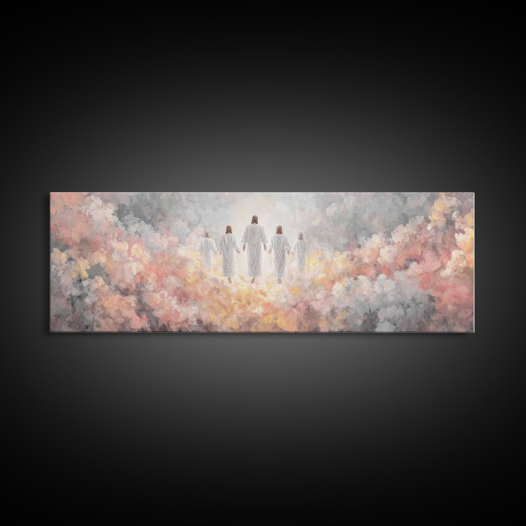River Of Mercy – Framed Canvas Print – Christian Wall Art – Jesus Painting – Panoramic Art – Christian Art Canvas – Christmas Art Prints